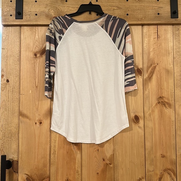 White crow camo baseball t-shirt - Picture 2 of 6